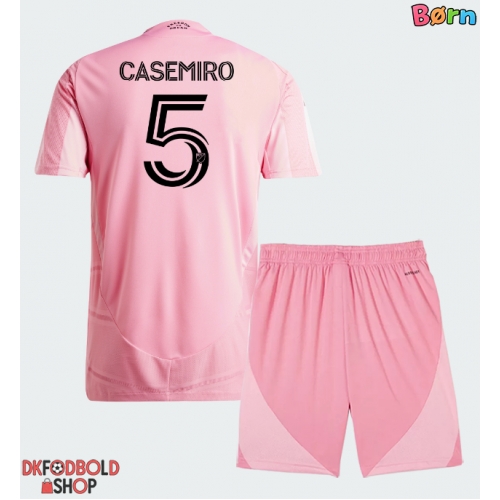 Inter Miami Casemiro #5 Hjemmebanesæt Børn 2026-27 Kort ærmer (+ korte bukser)